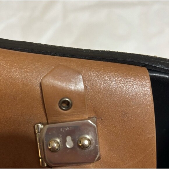 Hermes Black/Brown Leather Ionie Sandals Size 41 Men’s 8 RARE - Picture 6 of 14